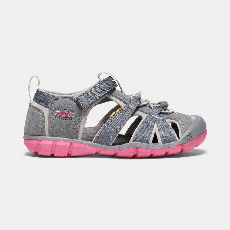 Sandalias Keen Seacamp II Cnx Para Niños Grises/Rosas - Sandalias Keen Mexico (357120-MRL)